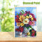 5D DIY Flower Special Shaped Diamond Painting Cross Stitch Kits Bedroom Wall Art