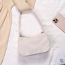 Retro Women Butterfly Chain Shoulder Underarm Bag Casual Pure Color Mini Handbag