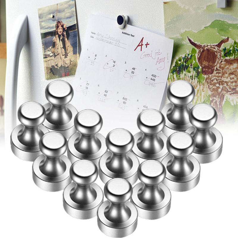 Nickel Magnetic Push Pins Portable Durable Magnets Hooks Hanger for Office