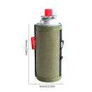 Long Gas Canister Cover Outdoor Camp Fuel Cylinder Tank Case (Army Green) Newly