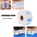 5 Rollers Neck Covering Papers Disposable Hair Cutting Ruffle Collar Wraps