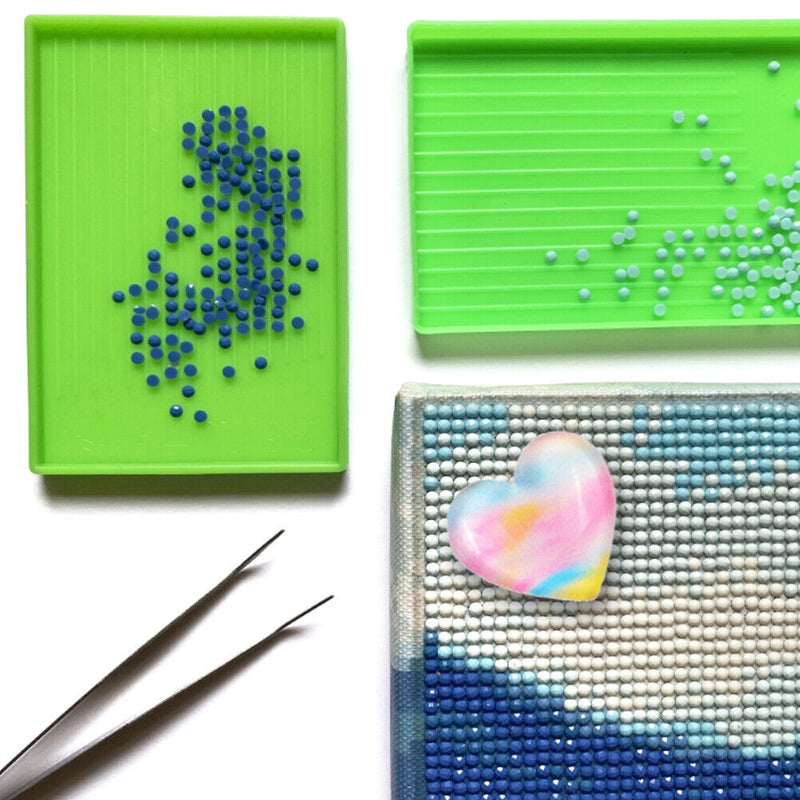 Love Heart Shape Plastic Diamond Painting Locator Diamond Holder Fridge Magne