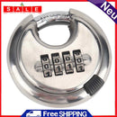 Stainless Steel 4 Digit Combination Disc Padlock 70mm for Trailer Storage Unit