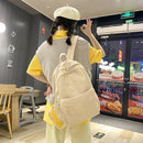 Fashion Classic Backpack Women Girls Solid Student Large Capacity School Bags