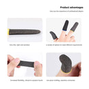 Game Controller Finger Covers Nylon Thumb Touch Sleeve (Carbon Fiber Blue)