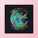 Moon Dragonfly Still Life Full Embroidery Kit 11CT Canvas Stamped Cross Stitch
