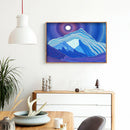 5D DIY Full Special Shaped Drill Diamond Painting Blue Snow Mountain Art De