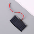 0.3W 5V Solar Panel with Wire Mini Solar System DIY Polysilicon Board (1pc)