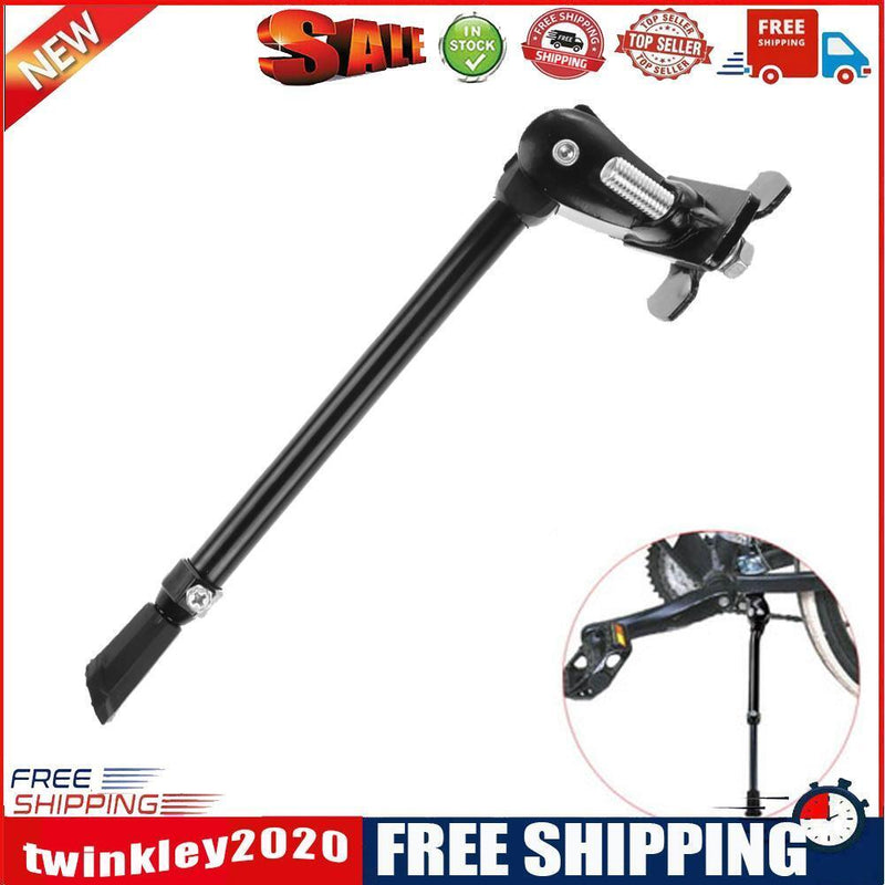 Heavy Duty Bike Cycling Kick Stand Adjustable Rubber Foot Frame(Blcak)