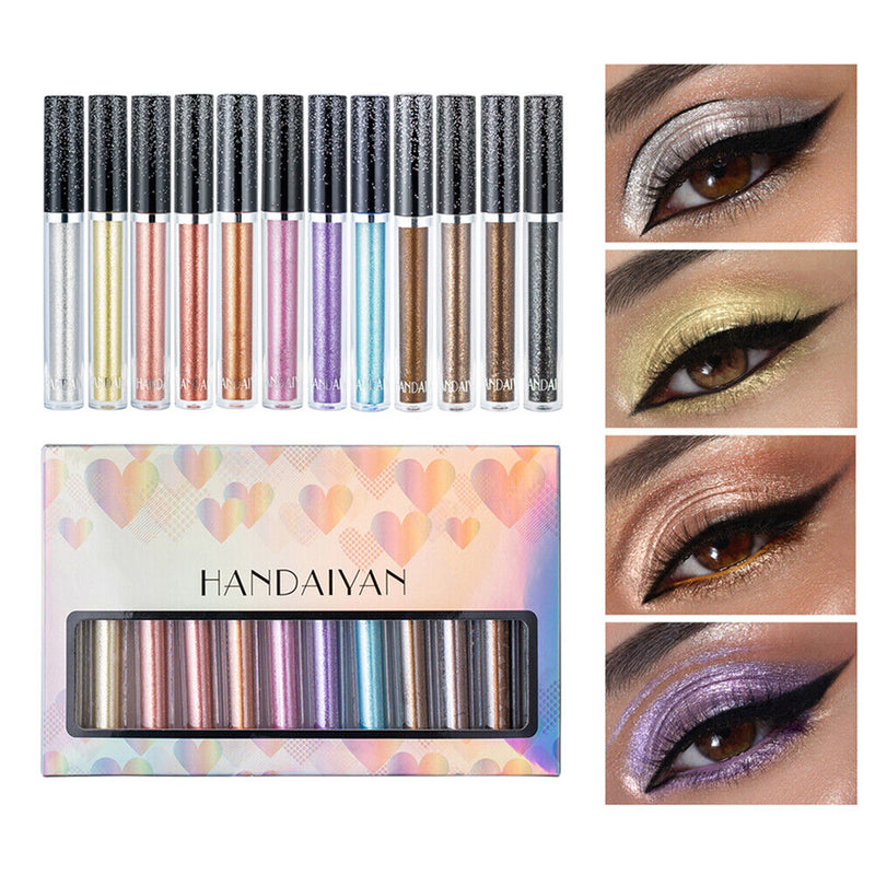 12pcs Long Lasting Eye Cosmetic Waterproof Eyeshadow Pencil Makeup for Parties