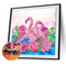5D DIY Partial Special Shaped Drill Diamond Painting Pink Swan Home Decor