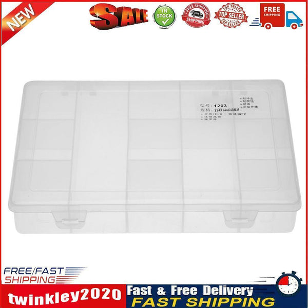 12 Grids Component Storage Box Screw Hardware Tool Holder Organizer Case Newly
