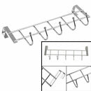 5 Hooks Over Door Home Bathroom Kitchen Coat Towel Rack Holder Hanger P3E7
