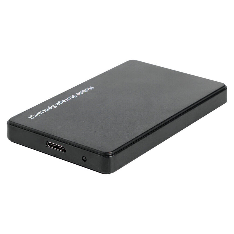 2.5 inch USB 3.0 Hard Disk Enclosure 6Gbps HDD SSD External Case (Black)