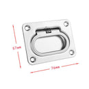 Marine Satinless Steel Deck Pull Handle Anti-rattle Spring Flush Lift Ring
