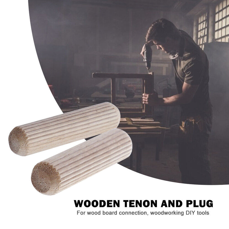 100pcs Wooden Dowel Cabinet Drawer Round Raft Cork Dowel Pins Furniture Fitting