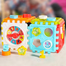 Toddler Plastic Activity Cube Shape Number Sorting Toys Building Blocks Newly