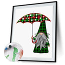 Christmas Gnome Oil Paint By Numbers Set Canvas Drawing DIY Coloring Picture Kit