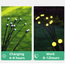 LED Solar Firefly Garden Light Kit Garden Landscape Firefly Swaying _ Warm ligh#