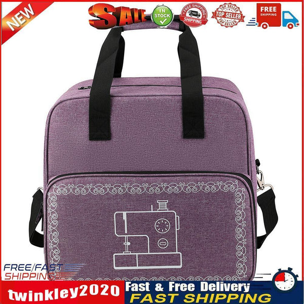 Mini Sewing Machine Handbags Crochet Woolen Yarn Storage Bags (Purple) Newly