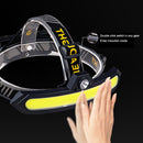 #A Waterproof Headlight USB Rechargeable Fishing Accessories Outdoor Waterproof