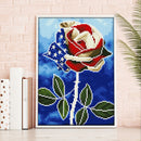 5D Diamond Painting Luminous DIY Flower Full Round Drill Mosaic Picture Wall