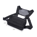 Hip Hop Chest Bag w/ Straps Unisex Rectangle Travel Running Vest Bags Streetw