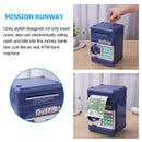 Electronic Password Coins Safe Box Deposit Piggy Bank Toys (Navy Blue) Newly