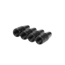 4pcs Presta Valve Stem Caps+ 4pcs Valve Cores+ Wrench Tool Kit (Black) Newly