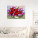 50x40cm Colorful DIY Paint By Number Kit Flowers in Vase Decoration Gift Art