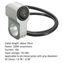 Motorcycle Aluminum Alloy Switch 2-way Double-control Spotlight Retro Switc