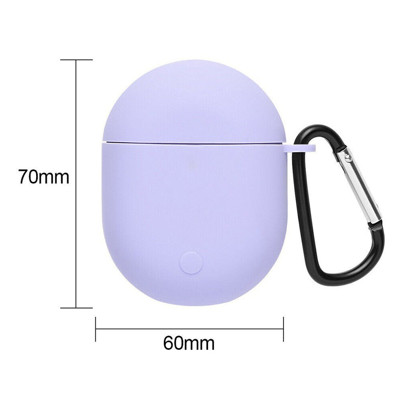 For Redmi AirDots 3 Pro Silicone Protective Case Cover w/ Keychain (Purple)