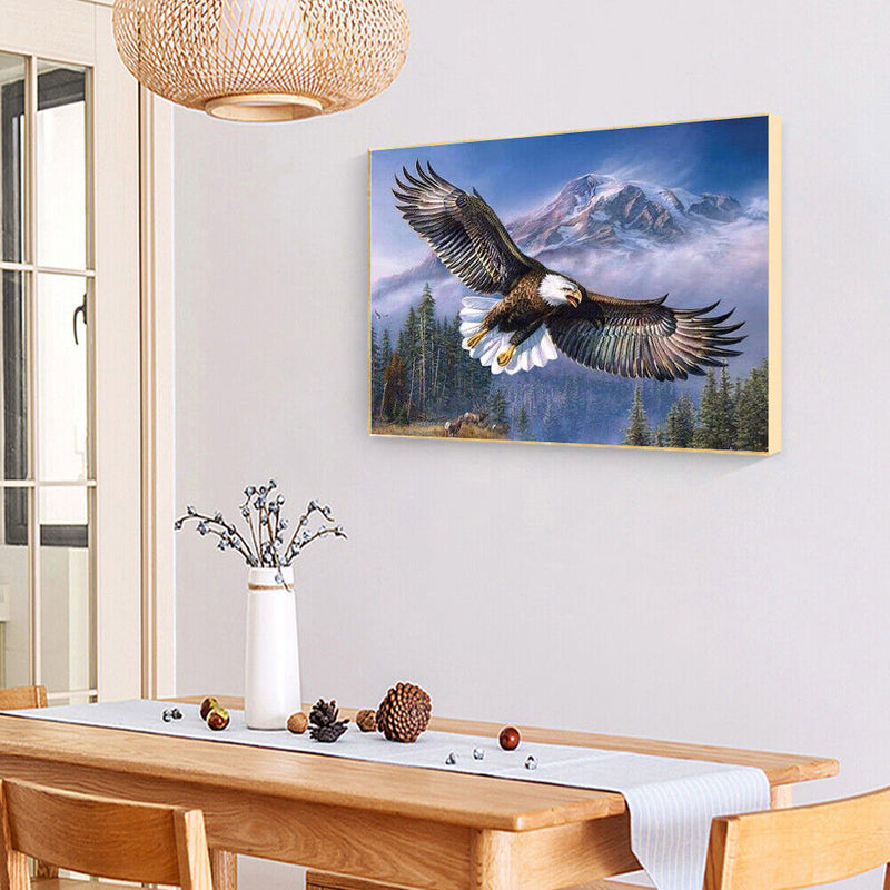 Counted Cross Stitch Full Embroidery 11CT DIY Ferocious Eagle Canvas Kit