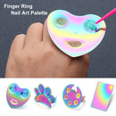 Palette Nail Art Palette Pigment Holder Nail Display Stand Nail Art Plate Tips