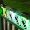 4x Solar Deck Step Wall Lights Stairs Fence Decor Lamps (Black/Color Light)