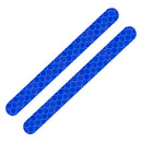 2x Car Reflector Stickers Rearview Mirror Reflective Warning Tape (Blue) Newly
