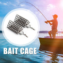 5pcs Triangle Fishing Feeder Sinker Fishing Bait Basketball Cage Fishing Lure Tackle