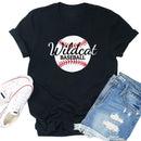 Independence Day Print Baseball Letter T-shirt Tee (Black M)
