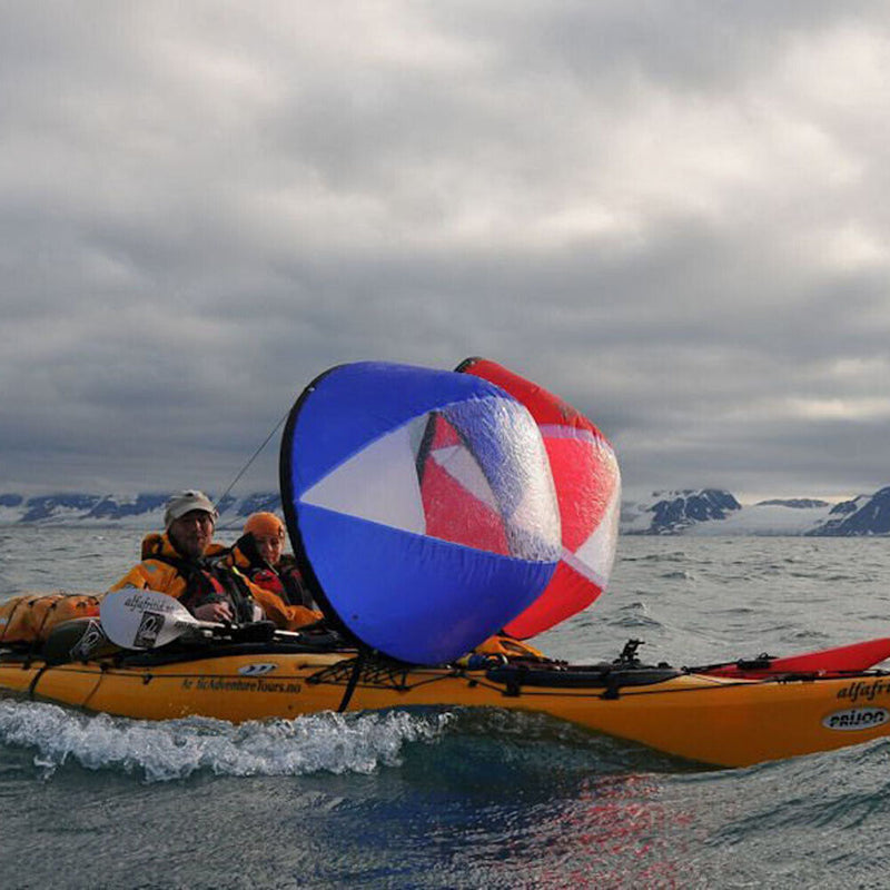 Kayak Downwind Wind Sail Paddle Canoe Boats Drifting Wind Sail Clear Window