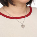 Gothic Religion Hollow Heart Pendant Cross Necklace Jewellery Clavicle Chain