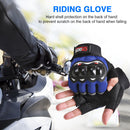 Anti-Skid MTB Bicycle Motorcycle Bike Protective Gloves (Blue Half Finger) Newly