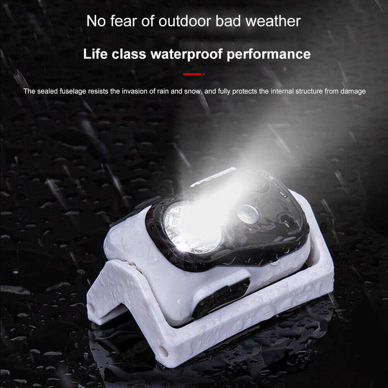 Mini Portable Sensor Waterproof Headlamp Outdoor USB Recharge Head Torch Lamp