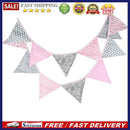 12 Flags Triangular Red Flag Bunting Wedding Birthday Party Home Decoration