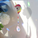 Diamond Drill Rainbow Collection Hang Crystal Prisms Wind Chime (Licorne 1)