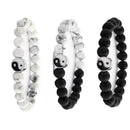 Couple Accessories Braided Hand Rope Wristband Bracelet Yin Yang Charm Pendant
