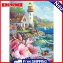 5D DIY Diamond Painting Full Drill Seaside House Embroidery Picture Mosaic Kits
