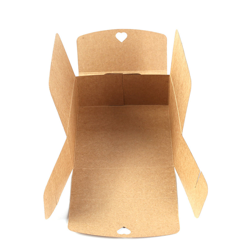 Gift Boxes 10 Packs, Kraft Paper, Presents Package Wrap (14 X 14 X 5cm) Newly
