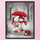 11CT Full Embroidery Snowman Cotton Print Cross Stitch Kit for Home Decorat