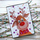 DIY Christmas Elk Special Shaped Diamond Painting 60 Pages A5 Students Notebook