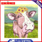 5D DIY Diamond Painting Cattle Full Round Drill Mosaic Rhinestone Picture Decor